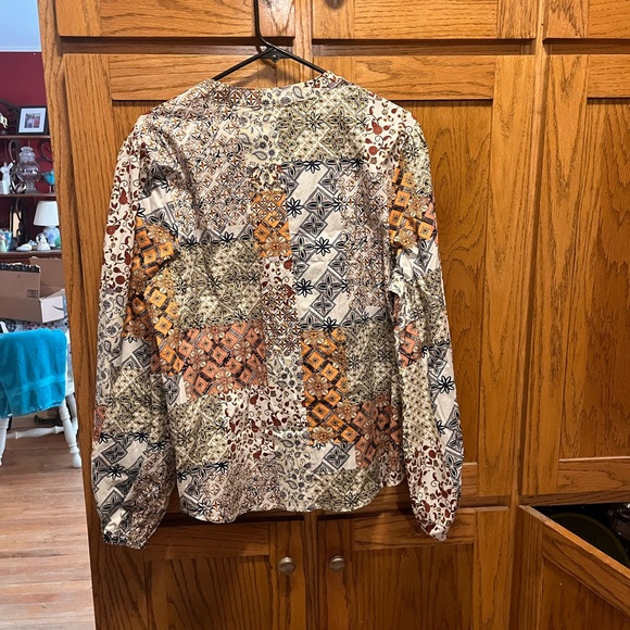 Belle by Kim Gravel Multicolor Patchwork Top - Picture 2 of 3